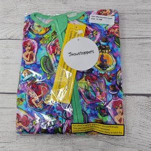 NWT Showstoppers The Little Mermaid Bamboo‎ Zippered Romper 12-18 months